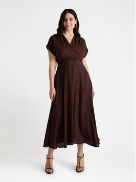 Fiorella Rubino Fiorella Rubino Sukienka codzienna 7005L001170N022 Brązowy A-Line Fit