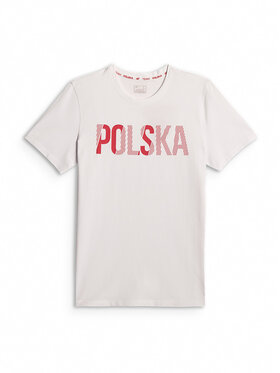 4F 4F T-Shirt STREFA KIBICA Biały Regular Fit
