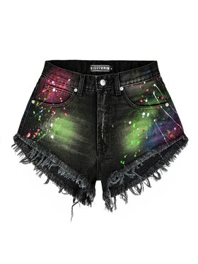 MissDenim MissDenim Szorty jeansowe High Waist Kolorowy Regular Fit