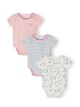 minoti minoti Body 28BABYRIB4 Różowy Regular Fit