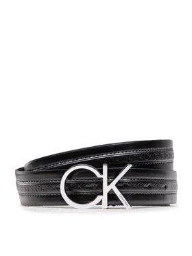 Calvin Klein Calvin Klein Pasek Damski Re-Lock Insert Logo 3Cm Belt K60K610011 Czarny