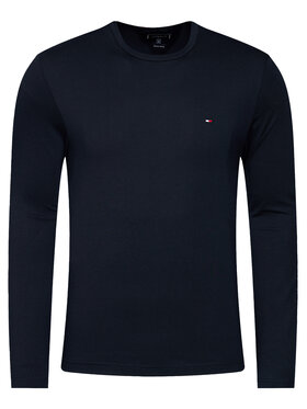 Tommy Hilfiger Tommy Hilfiger Тениска с дълъг ръкав Logo MW0MW09096 Тъмносин Regular Fit