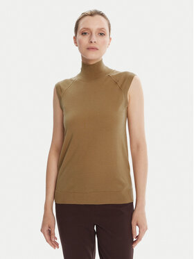 BOSS BOSS Bluză cu gât Fipini 50544998 Maro Regular Fit