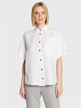 Peserico Peserico Ing S06048T0 Fehér Relaxed Fit