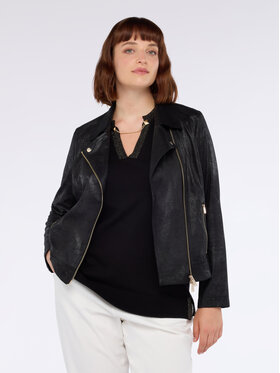 Fiorella Rubino Fiorella Rubino Giacca in similpelle R300T001263N033 Nero Regular Fit