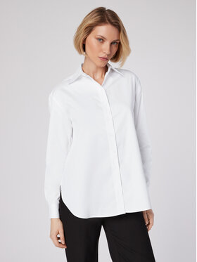 Simple Simple Ing KOD551-01 Fehér Regular Fit