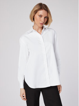 Simple Simple Marškiniai KOD551-01 Balta Regular Fit