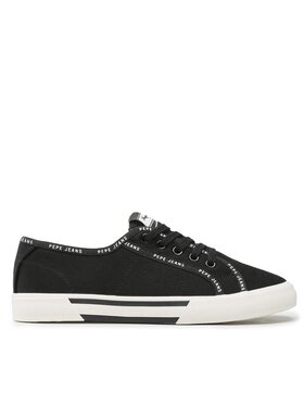 Pepe Jeans Pepe Jeans Teniși Brady Rib W PLS31437 Negru