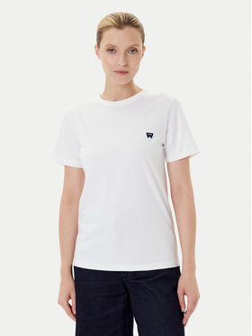 Wrangler Wrangler T-shirt Sign Off 112373024 Bianco Slim Fit