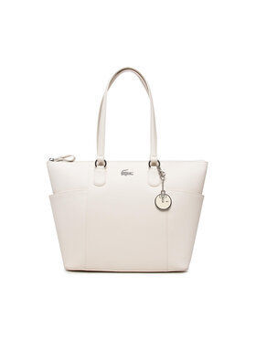 Lacoste Lacoste Sac à main Zip Pockets Shopping Bag NF3421DC Blanc
