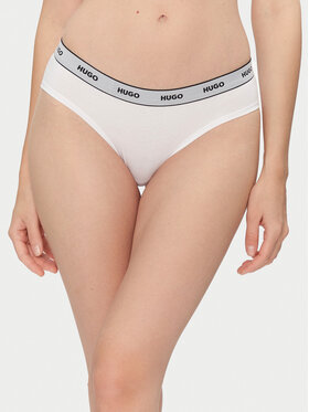 HUGO HUGO Set 3 perechi de chiloți de damă clasici Triplet Pack Briefs 50545694 Alb