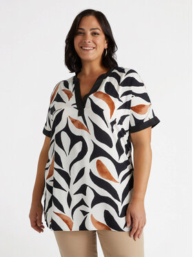 Fiorella Rubino Fiorella Rubino Bluzka 2524L100651N0S1 Czarny A-Line Fit