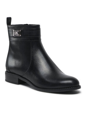 MICHAEL Michael Kors MICHAEL Michael Kors Členková obuv Padma Strap Flat Bootie 40T2PDFE5L Čierna