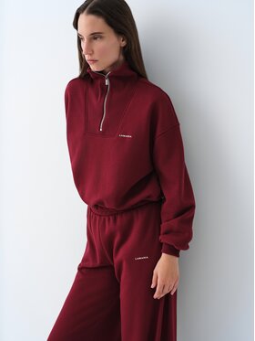 La Mania La Mania Bluza BRISA Bordowy Oversize