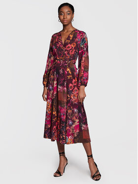 Closet London Closet London Hétköznapi ruha D7606 Bordó Regular Fit