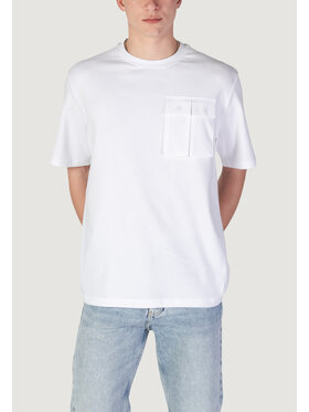 Antony Morato Antony Morato T-Shirt RELAXED FIT LOGO PRINT ON BACK COLLAR Λευκό Relaxed Fit
