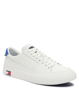 Tommy Jeans Tommy Jeans Sneakersy Tjm Vulcanized Leather EM0EM01341 Biela