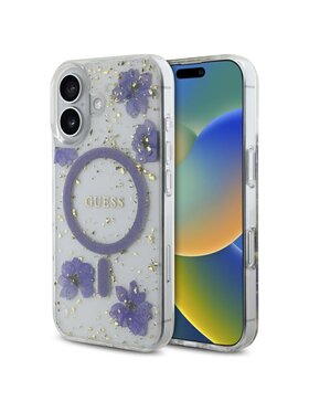 Guess Guess Etui na telefon Apple iPhone 16 Fioletowy