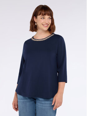 Fiorella Rubino Fiorella Rubino T-Shirt G219L208701N034 Niebieski Boxy Fit