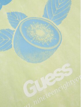 Guess Majica Fruits W3GI24 I3Z14 Zelena Regular Fit