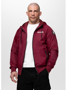 PITBULL PITBULL Kurtka przejściowa ATHLETIC LOGO Bordowy Regular Fit