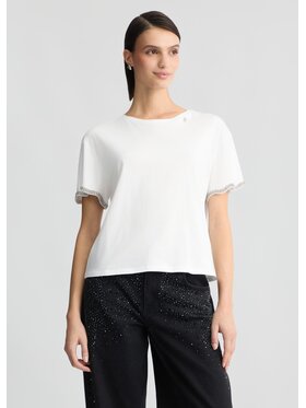 Liu Jo Liu Jo T-Shirt WA5182JS90411110 Biały Regular Fit