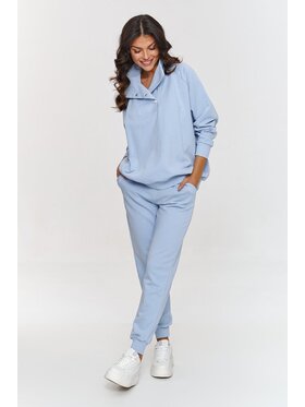 Makadamia Makadamia Dres A5 Błękitny Loose Fit