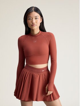 adidas by Stella McCartney adidas by Stella McCartney Koszulka techniczna 154647 Czerwony Fitted Fit