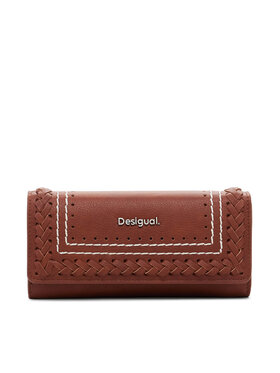 Desigual Desigual Голям дамски портфейл 25SAYP21 Кафяв