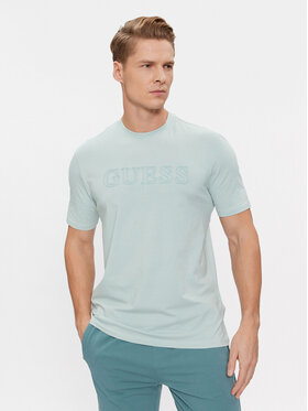 Guess Guess Tricou Ss Alphy Z2YI11 J1314 Verde Regular Fit