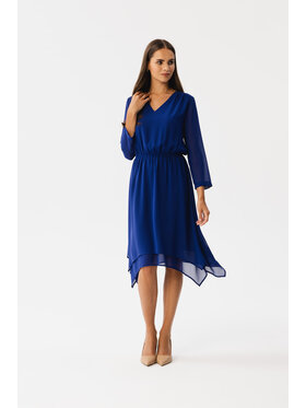 Stylove Stylove Každodenné šaty S354 Modrá Modern Fit
