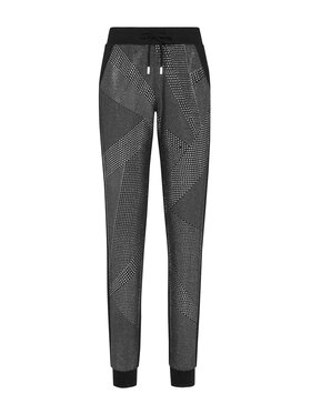 PHILIPP PLEIN PHILIPP PLEIN Joggers kalhoty 5617 Černá Regular Fit