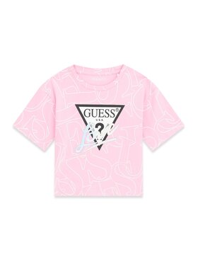 Guess Kids Guess Kids Tank top 183820 Różowy Classic Fit