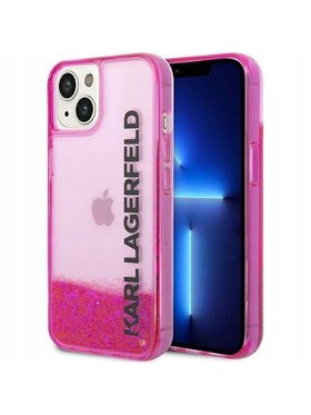 KARL LAGERFELD KARL LAGERFELD Etui na telefon Liquid Glitter Różowe złocenie