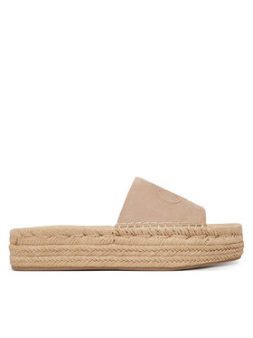 Calvin Klein Calvin Klein Espadrilky Flatf Espa Mule Nub Mg HW0HW02890 Béžová