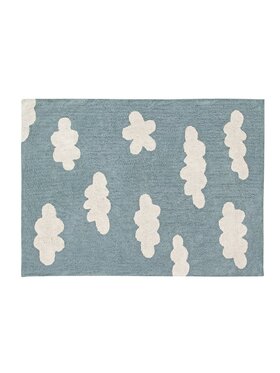 Lorena Canals Lorena Canals Dywan dziecięcy Dywan Bawełniany Cloud Vintage Blue 120x160 cm Niebieski