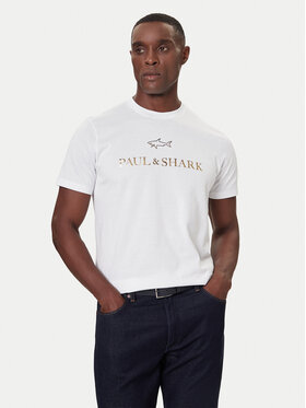Paul&Shark Paul&Shark Marškinėliai 99311007 Balta Regular Fit