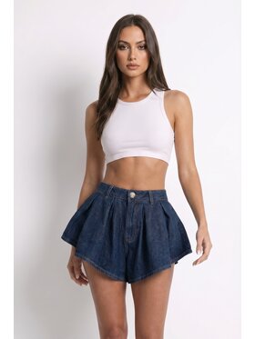 MissDenim MissDenim Szorty jeansowe Skorts Niebieski Regular Fit