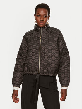TWINSET TWINSET Μπουφάν χειμωνιάτικο 242TP2021 Μαύρο Regular Fit