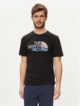 The North Face The North Face Tričko Mountain Line NF0A87NT Čierna Regular Fit