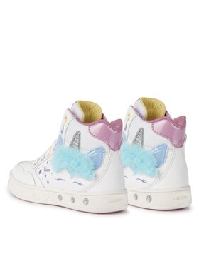 Geox Tenisice J Skylin Girl J368WC 054AS C0653 D Bijela