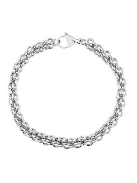 Manoki manoki Bransoletka BA1086 Srebrny