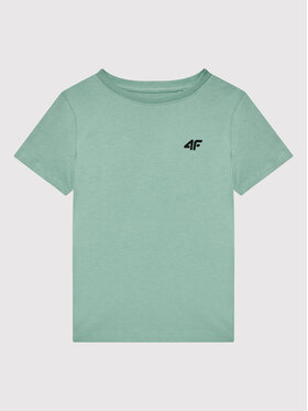 4F 4F T-Shirt HJL22-JTSM001 Zielony Regular Fit