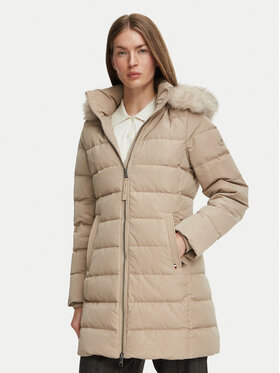 Tommy Hilfiger Tommy Hilfiger Kurtka zimowa Heritage Tyra WW0WW51563 Beżowy Regular Fit