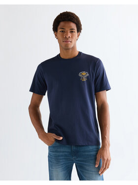 Wrangler Wrangler T-Shirt SMALL AMERICANA TEE Niebieski Regular Fit