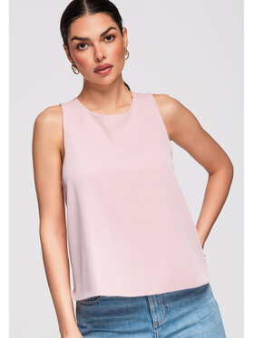 Ombre Ombre Bluzka OW-TS-E0034 Różowy Loose Fit