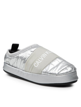 Calvin Klein Jeans Calvin Klein Jeans Bačkory Home Shoe Slipper YW0YW00479 Stříbrná