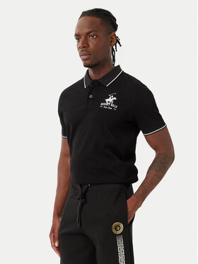 Beverly Hills Polo Club Beverly Hills Polo Club Поло M2607-HR Чорний Regular Fit