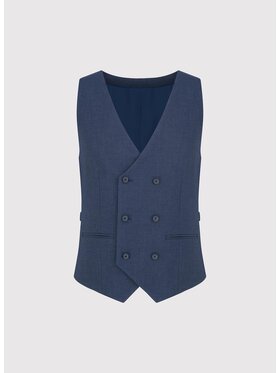 Pako Lorente Pako Lorente Kamizelka garniturowa P25WF-8X-002 Granatowy Slim Fit