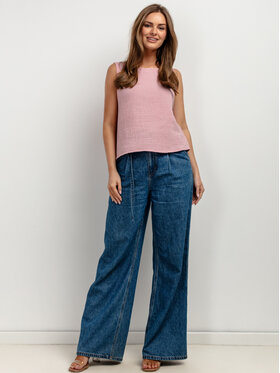 Tessita Tessita Top T430/2/M Różowy Relaxed Fit